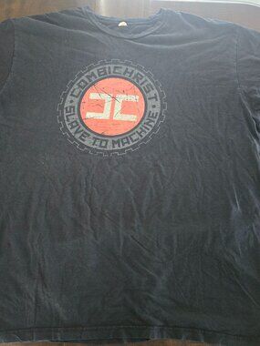 COMBICHRIST Slave To Machine 2010 Black Men's Industrial Size 3X T-Shirt